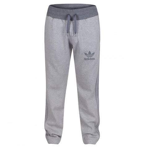 grey Adidas tracksuit bottoms